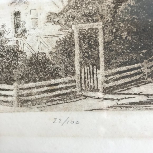 Richard B Lyttle The Gables Etching 1986 - Picture 3 of 9